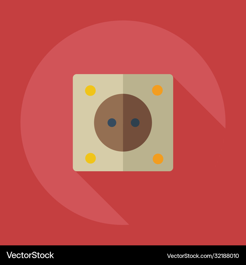 Flat modern design with shadow icons socket Flat modern design with shadow icons socket vector image