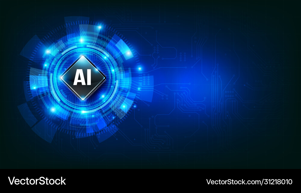 Futuristic technology ai concept 001 Futuristic technology ai concept 001 vector image