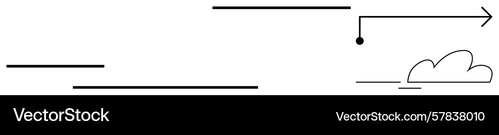 Minimalist representation of movement and progress Minimalist representation of movement and progress vector image