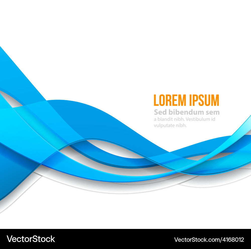 Abstract curved lines background template Vector Image