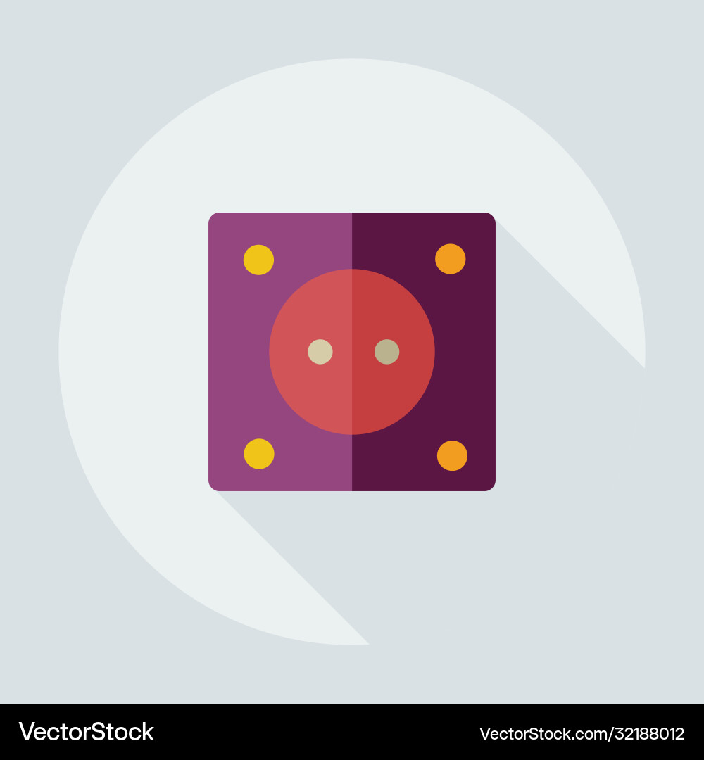 Flat modern design with shadow icons socket Flat modern design with shadow icons socket vector image