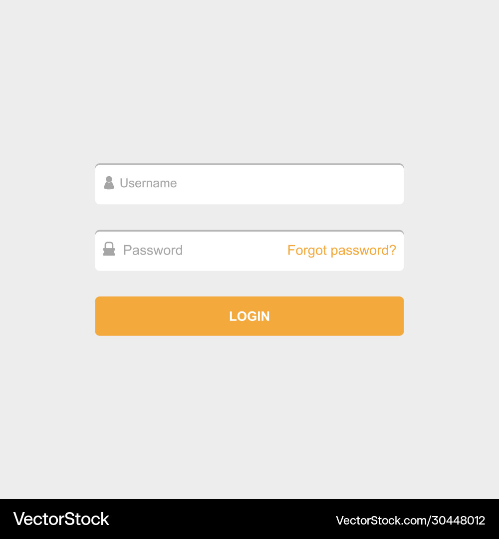 Log in box Log in box vector image