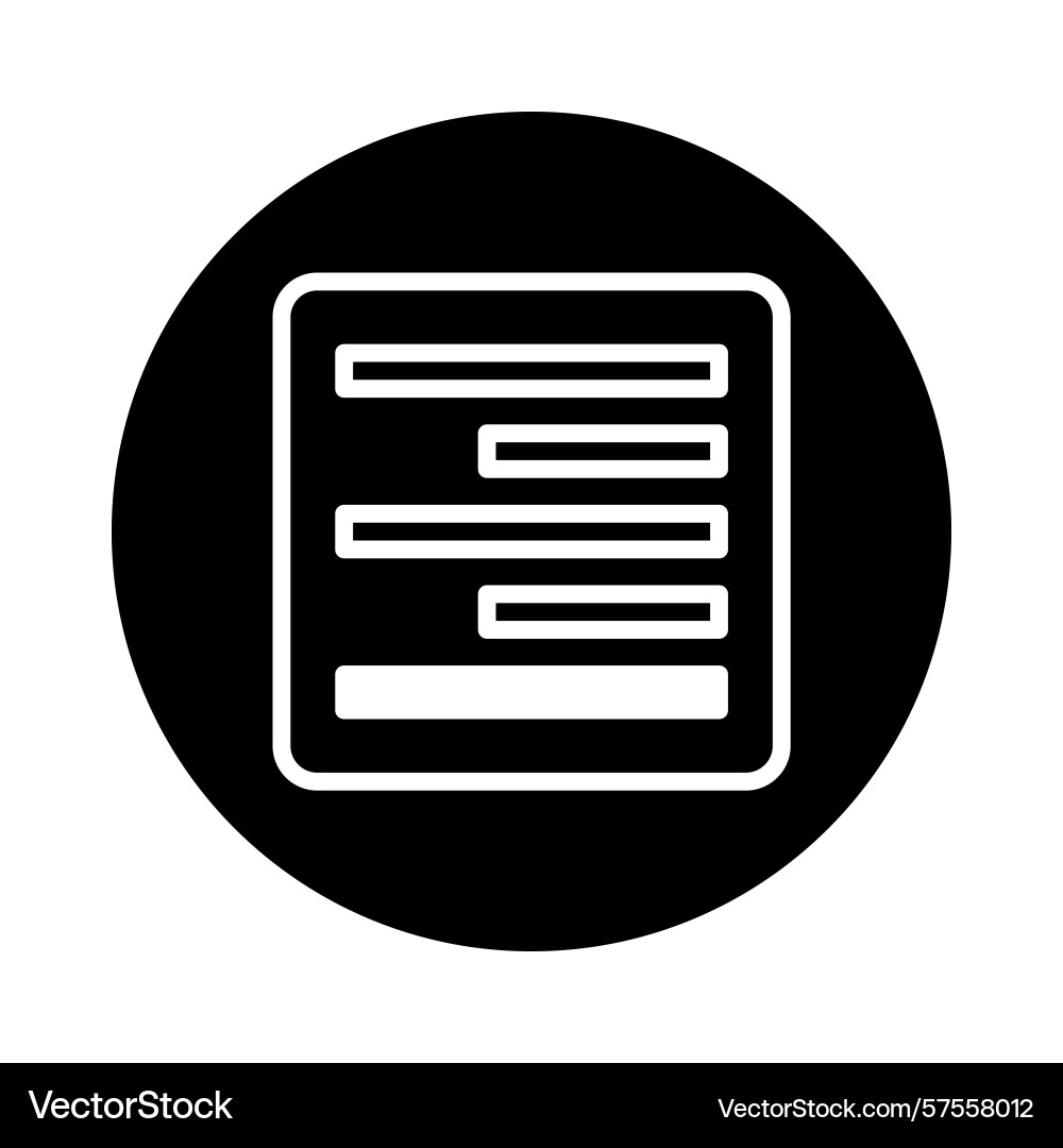 Minimalist representation of content structure Minimalist representation of content structure vector image