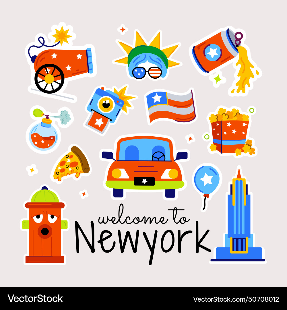 Nyc theme Royalty Free Vector Image - VectorStock