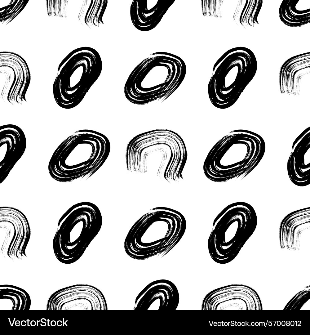 Seamless pattern with sketch circles shape Seamless pattern with sketch circles shape vector image