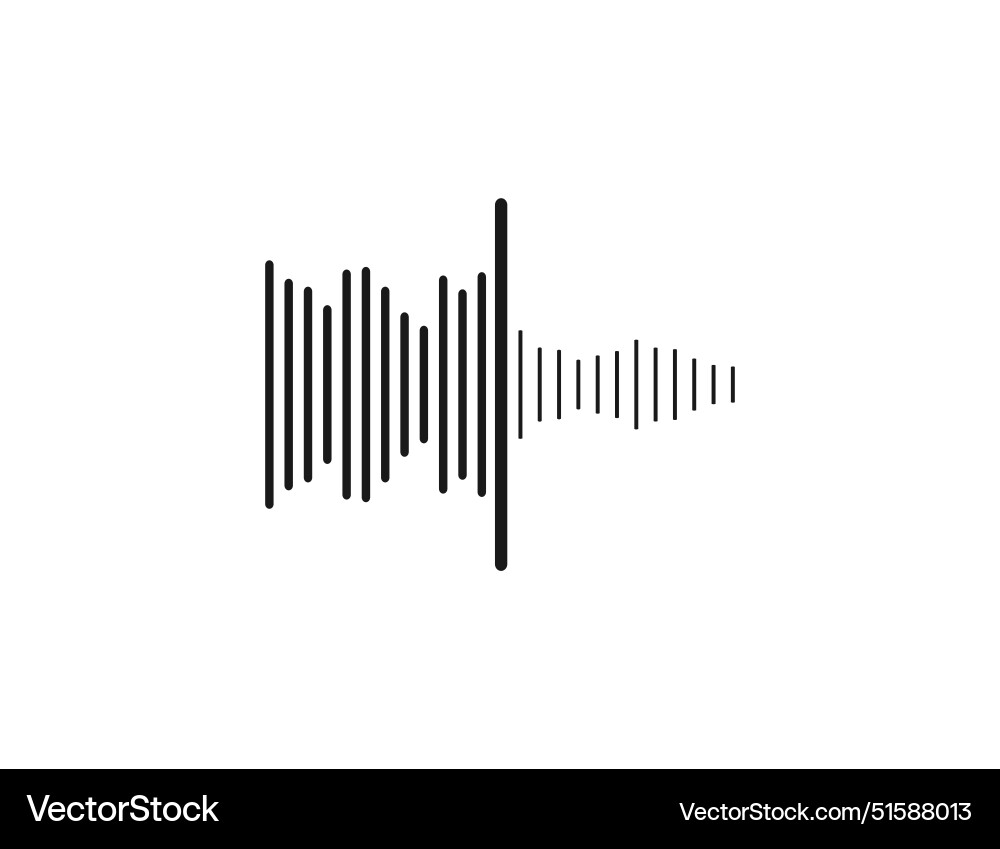 Audio noise reduction normalization icon Audio noise reduction normalization icon vector image