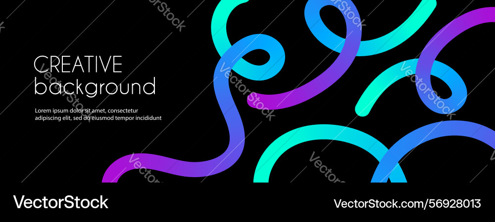 Creative background with colorful gradient twisted Creative background with colorful gradient twisted Vector Image