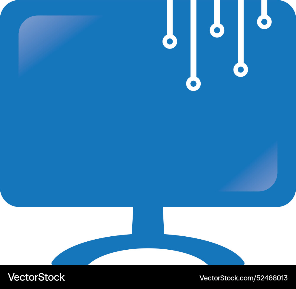 Monitor computer icon vector image