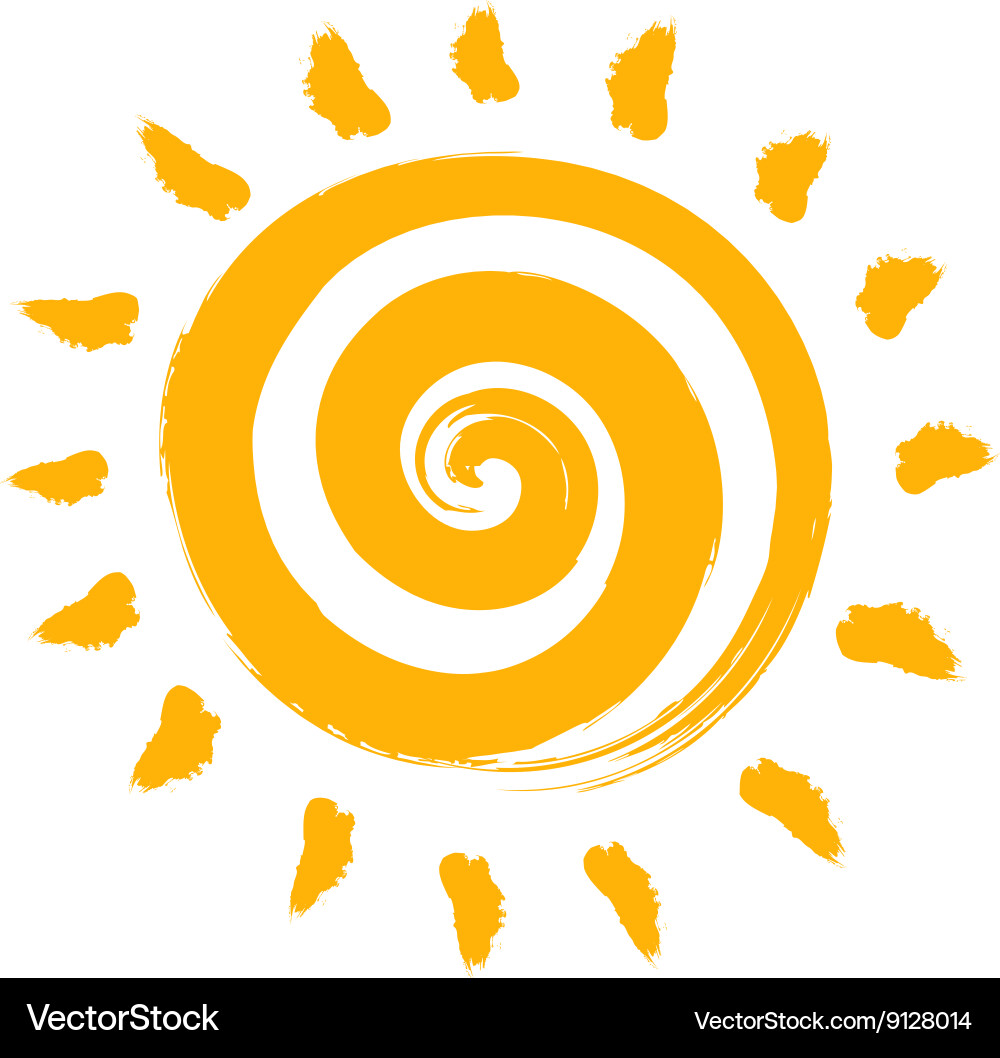 An abstract summer sun Royalty Free Vector Image