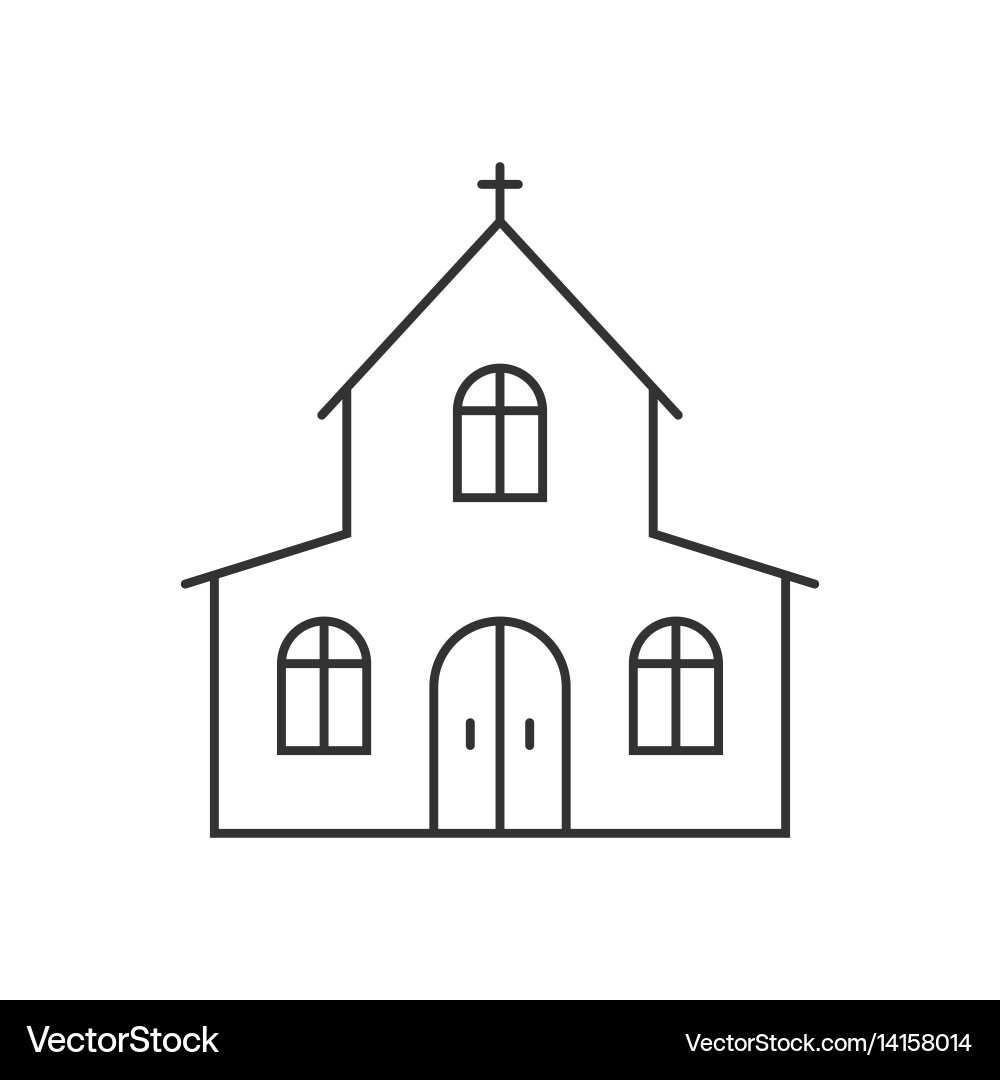 Church Icon Collection Vector Image
