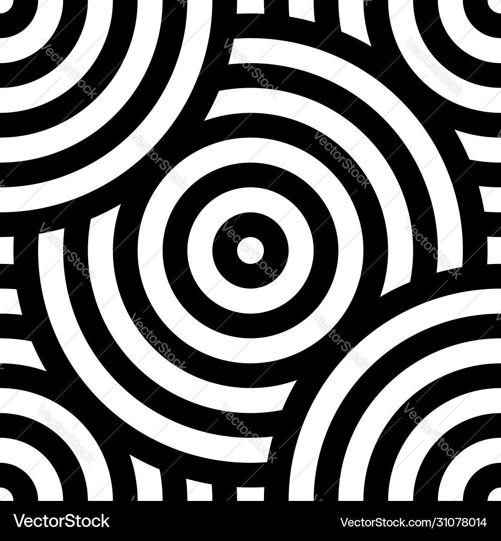 Intersecting Circle Pattern vector image