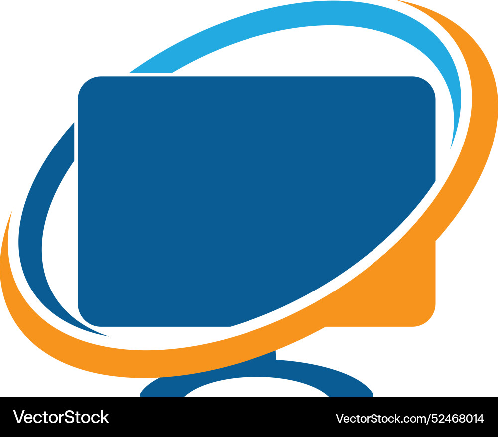 Monitor computer icon Monitor computer icon vector image
