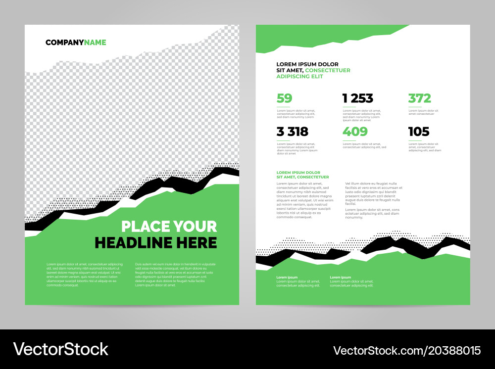 Data layout template design Vector Image