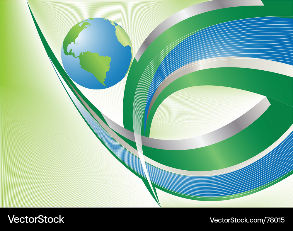 Globe and background Vector Image