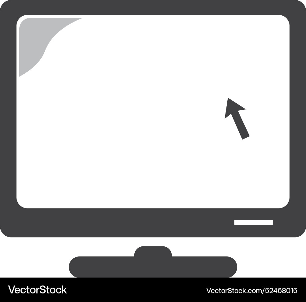 Monitor computer icon Monitor computer icon vector image