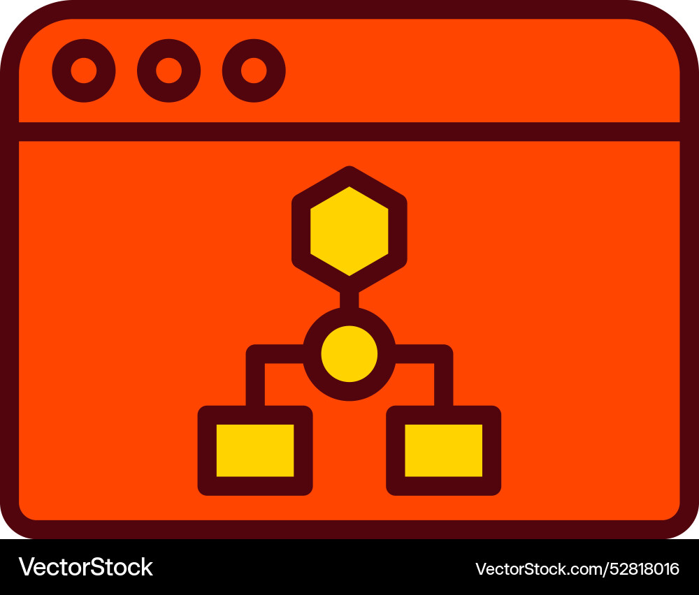 Algorithm Icon Design Vektorbild