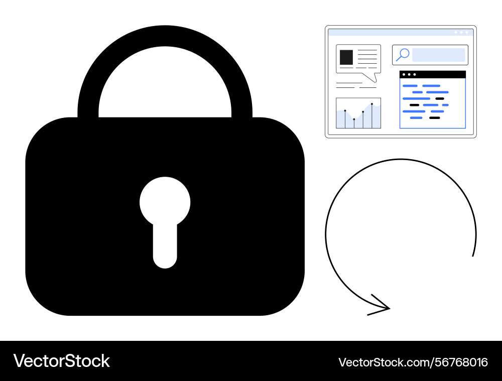 Digital security and data recovery concept Digital security and data recovery concept vector image