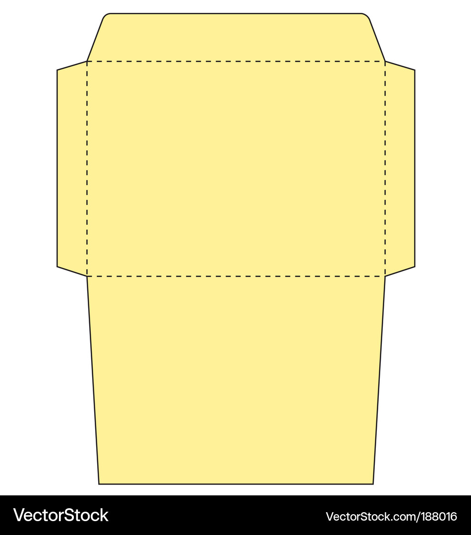 Envelope Template - Letter Format Vektorbild