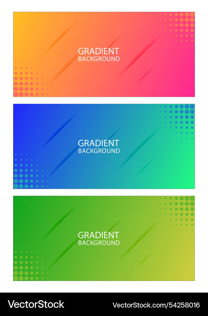 Green gradient background with slice style vector image