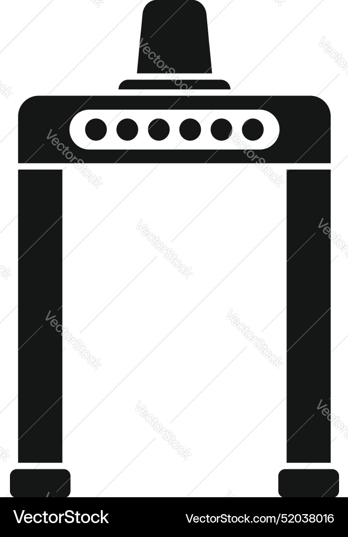 Security metal detector gate using for scanning Security metal detector gate using for scanning vector image