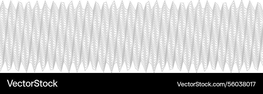 Abstract leaf pattern with intricate wave design vector image