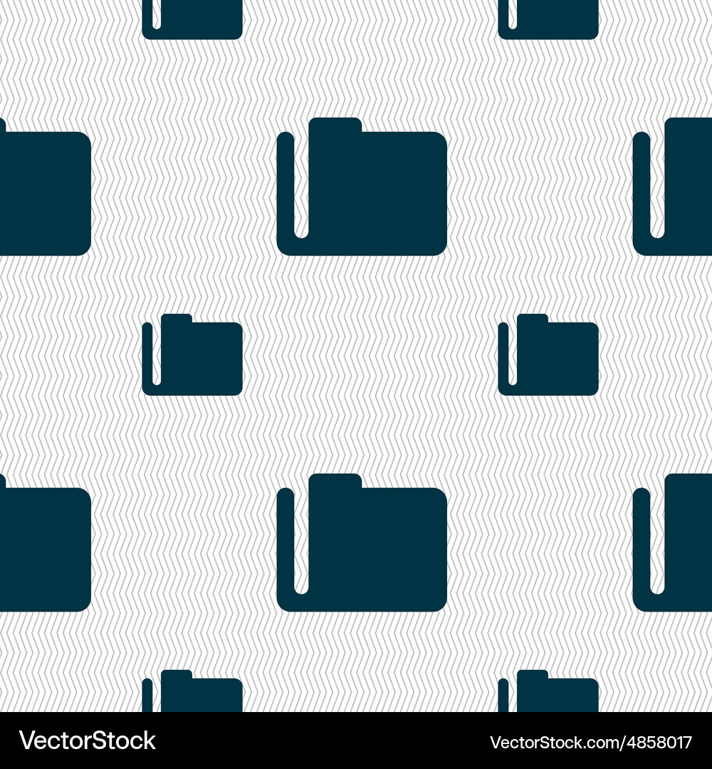 Document folder icon sign seamless pattern Vector Image