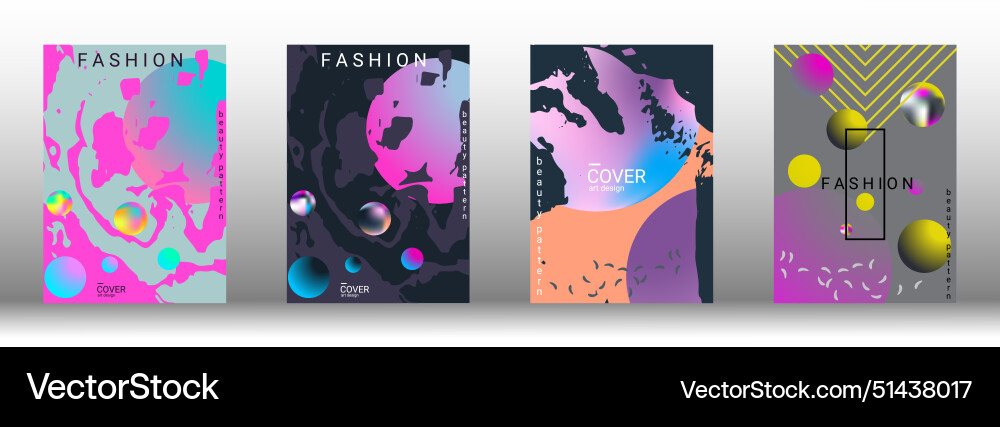 Future futuristic template with abstract forms Vector Image