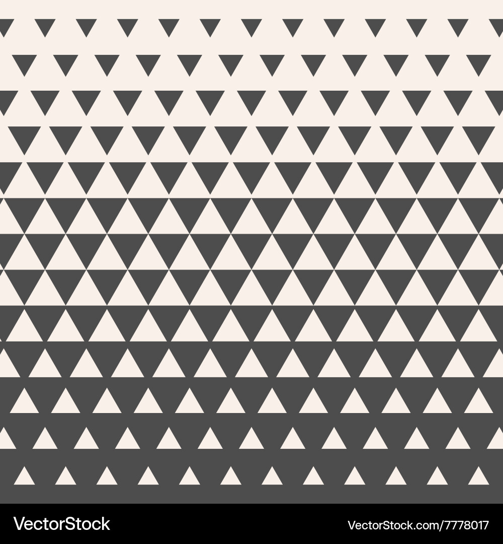 Geometric Halftone Triangle Pattern Vector Image