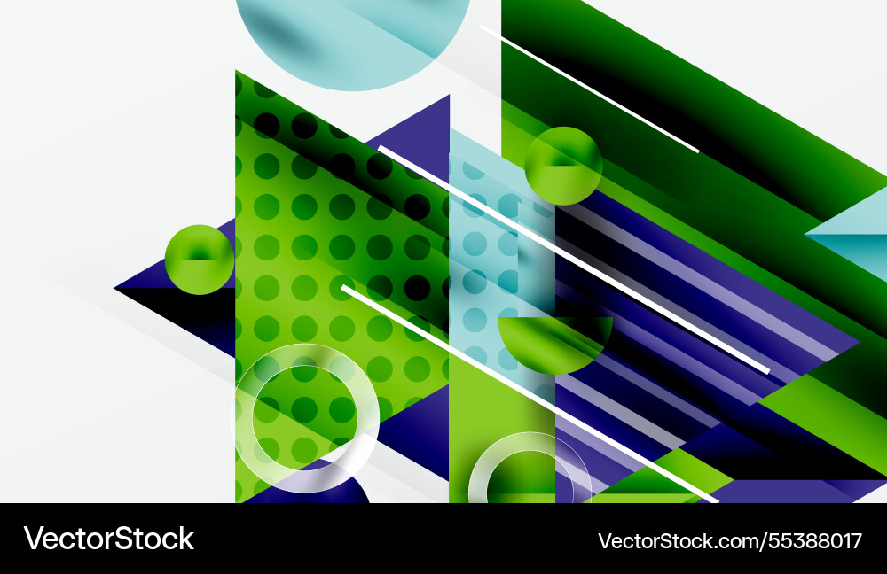 Modern abstract design with overlapping Vector Image