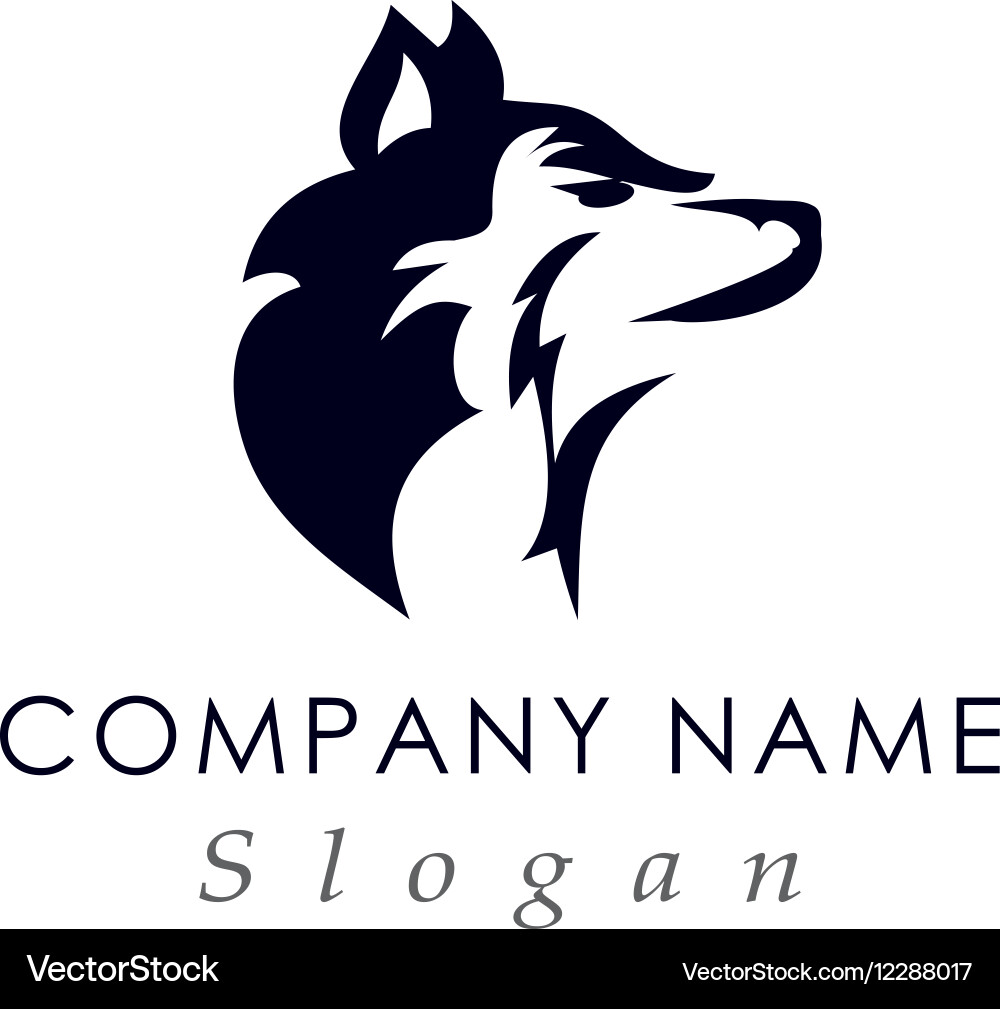 Wolf Head Logo - Modern & Bold Vector Image