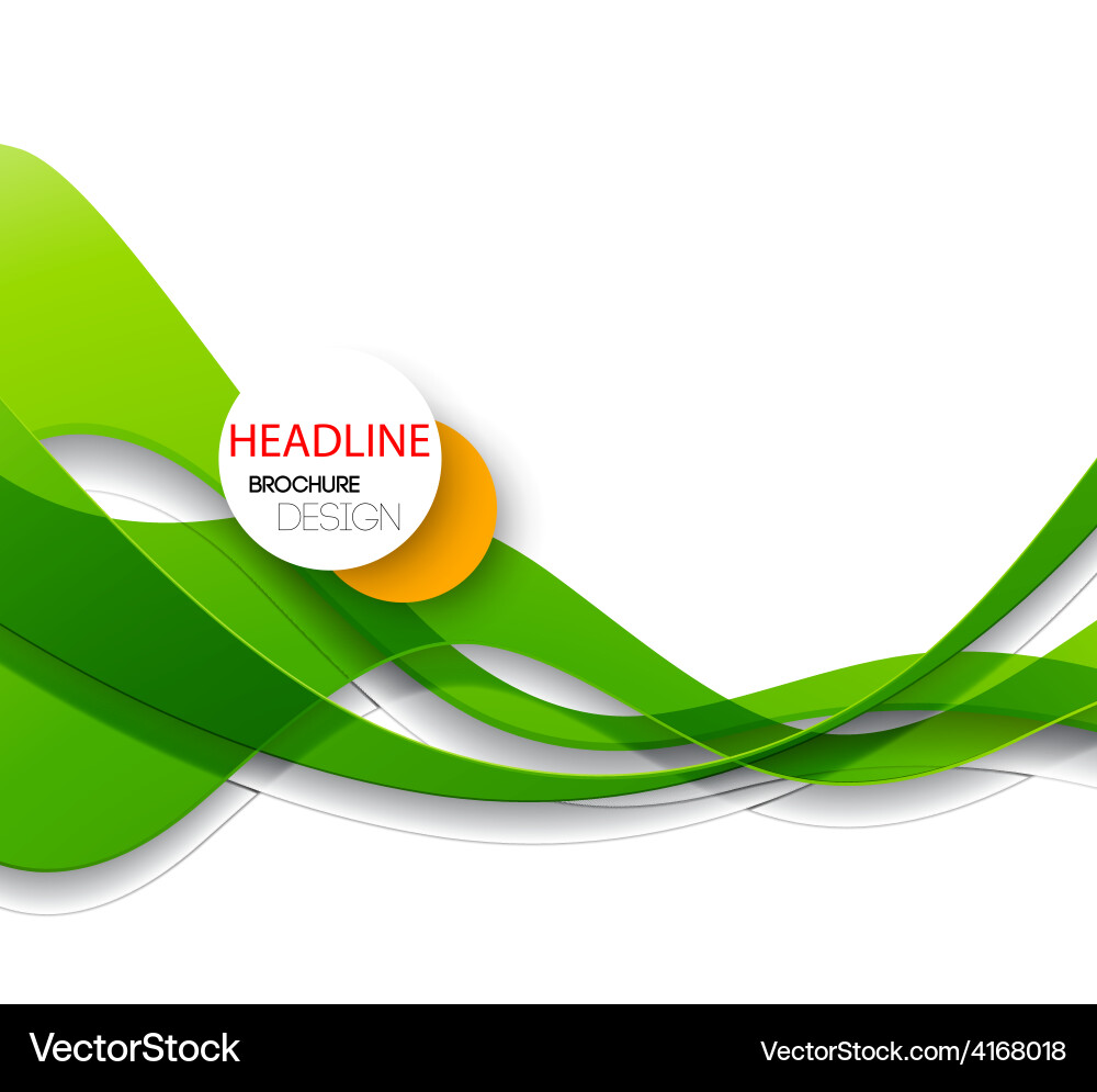 Abstract curved lines background template vector image