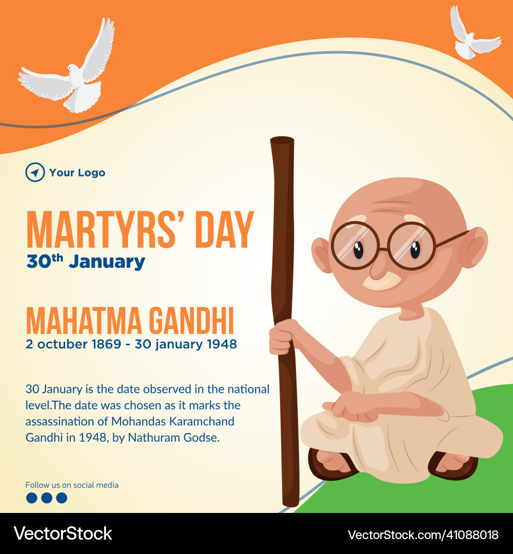 Banner design of martyrs day Banner design of martyrs day vector image