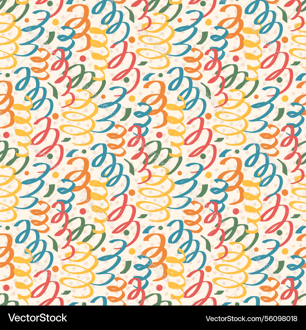 Wavy scribble lines seamless pattern geometric Wavy scribble lines seamless pattern geometric vector image