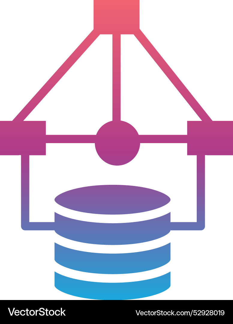 Data modelling icon design vector image