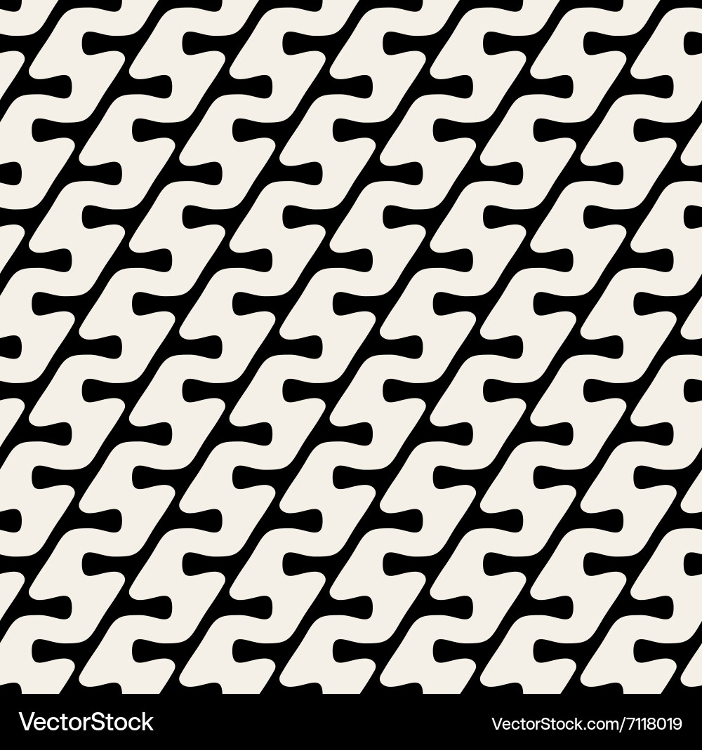 Diagonal Rounded Line Pattern vector image