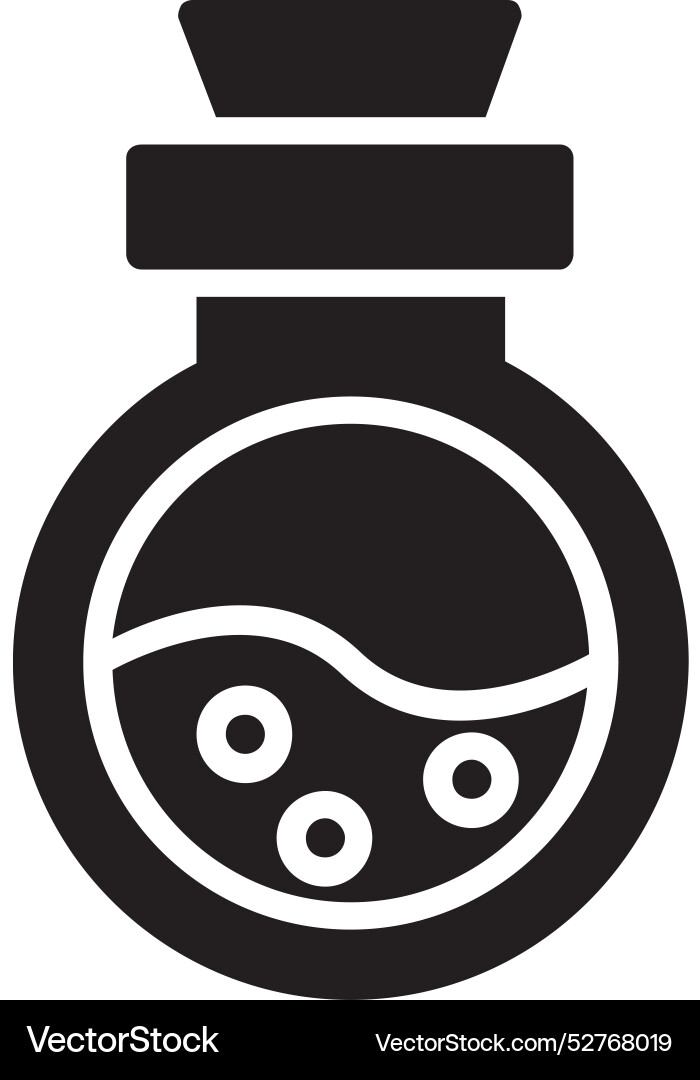 Flask icon design vector image