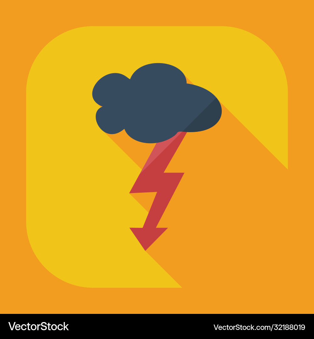 Flat modern design with shadow icons warning Vector Image
