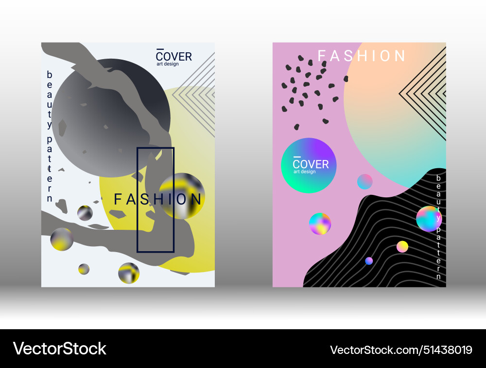 Future futuristic template with abstract forms Vector Image