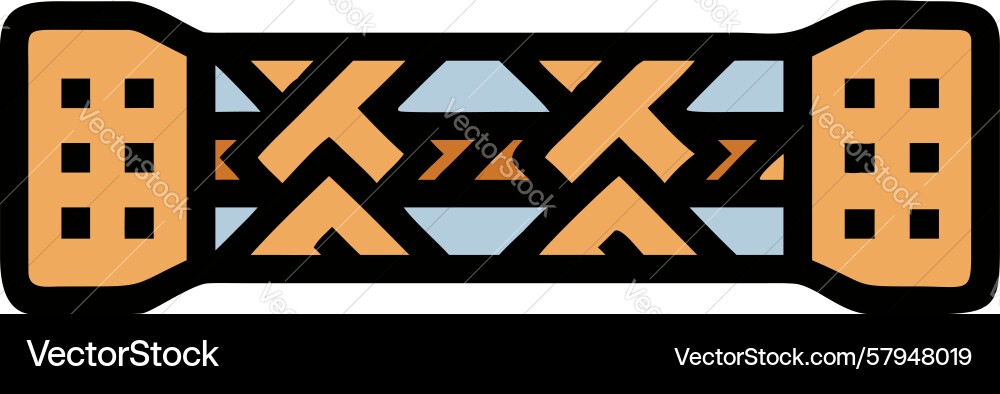 Interlocking Progress Bar Icon Vector Image