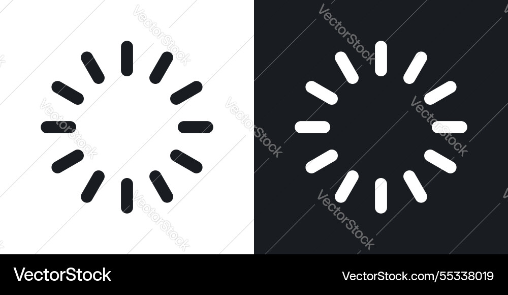 Loading icons set black and colored style vector image