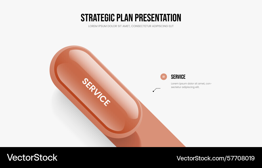 Project visualization 1 element infographic slide Project visualization 1 element infographic slide Vector Image