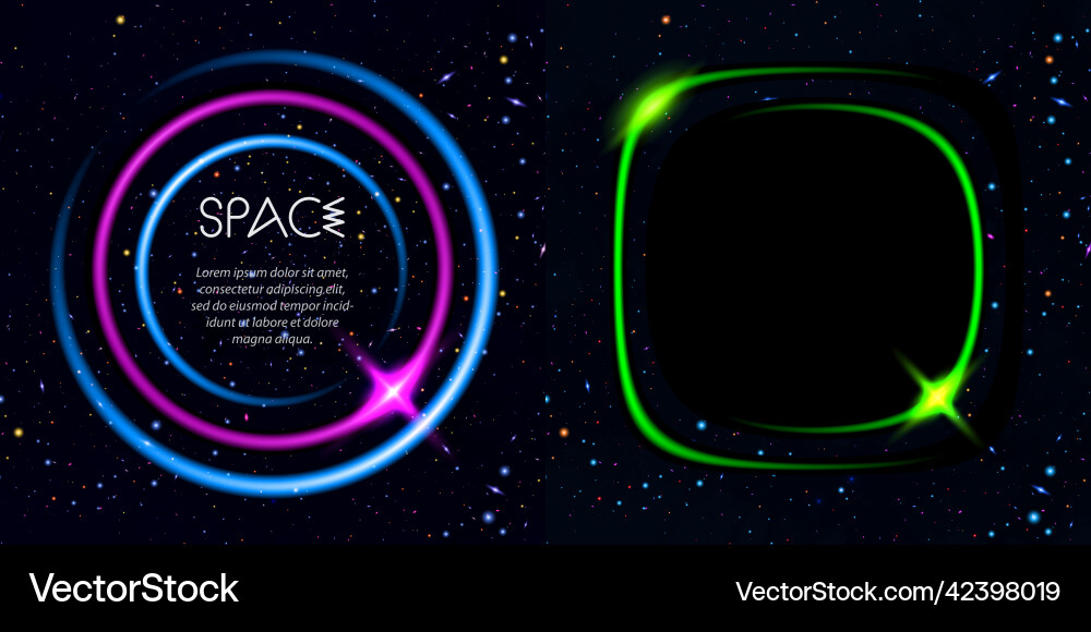 Set of abstract background with luminous swirling Set of abstract background with luminous swirling vector image
