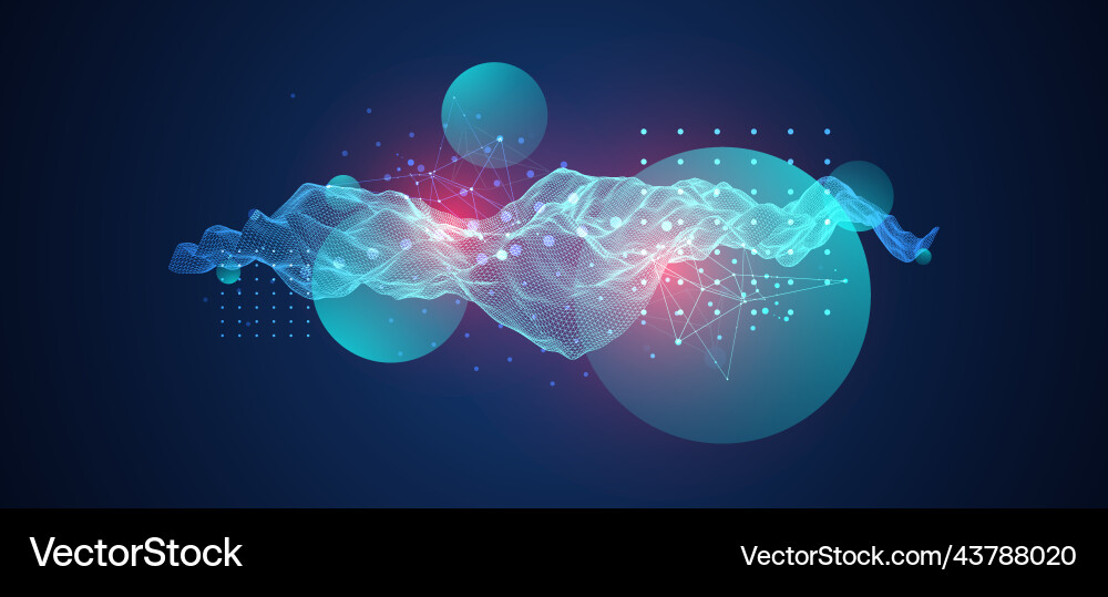Abstract wave is made in a frame style Abstract wave is made in a frame style Vector Image