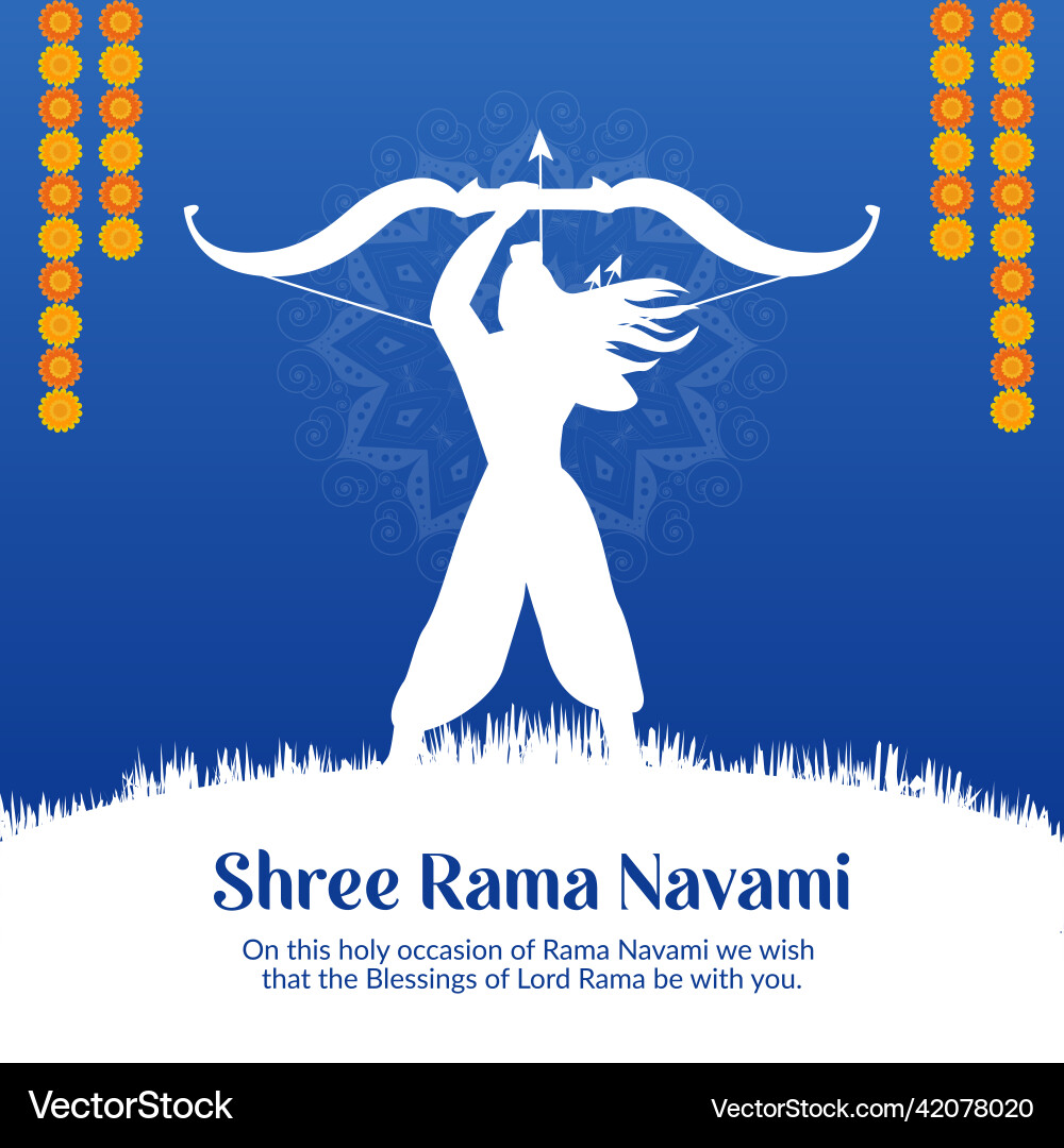 Banner design of happy ram navami Banner design of happy ram navami Vector Image