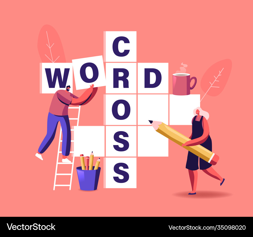 Brain Puzzle Solving - Word Game vector image