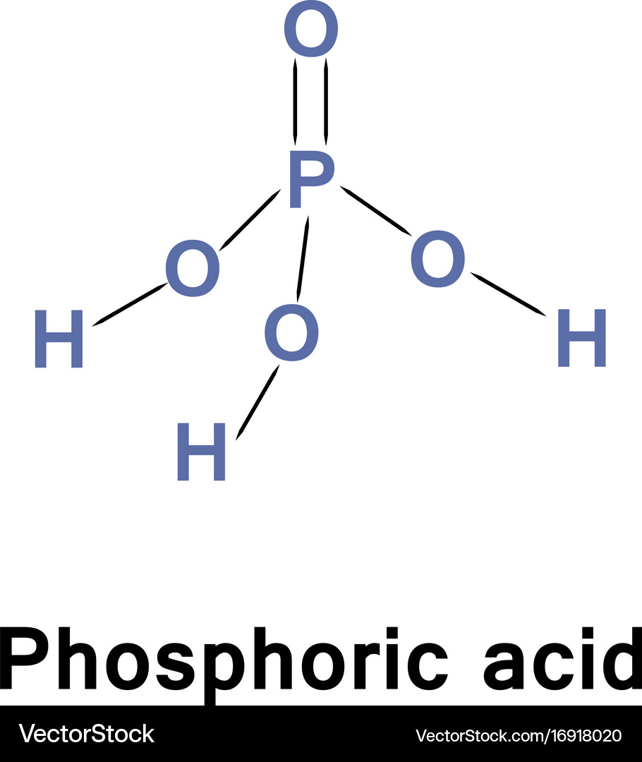 Phosphoric acid h3po4 – Royalty-Free Vector | VectorStock, image size:910x1080