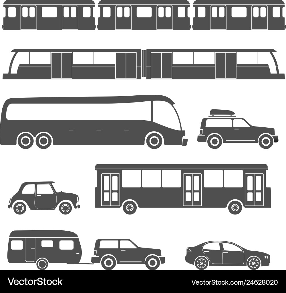 Urbane Fahrzeugkollektion isoliert auf weiß Urbane Fahrzeugkollektion isoliert auf weiß vektorbild