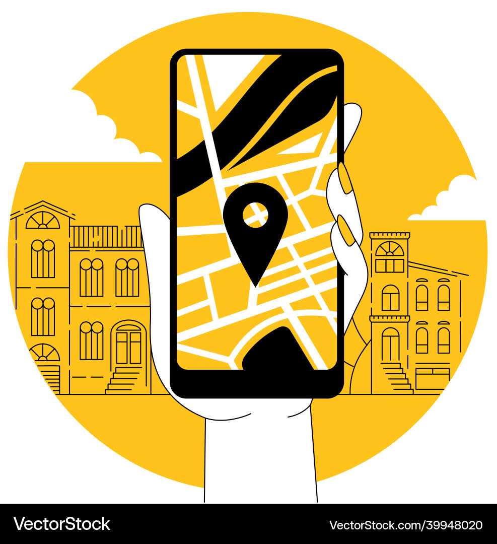 Using mobile apps Using mobile apps vector image