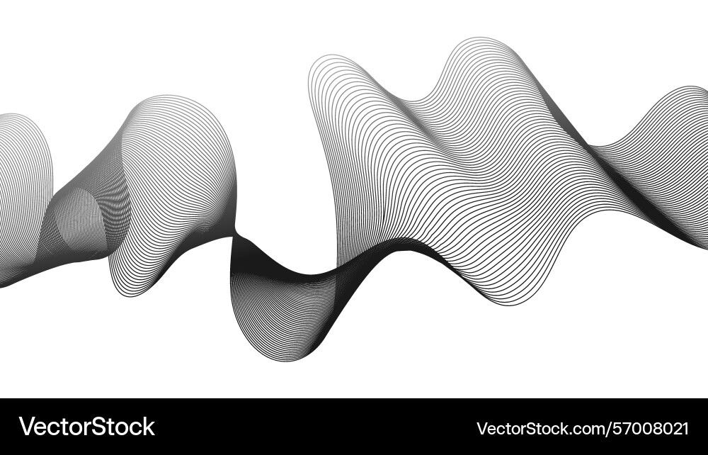 Abstract backdrop with grey wave gradient lines Abstract backdrop with grey wave gradient lines vector image