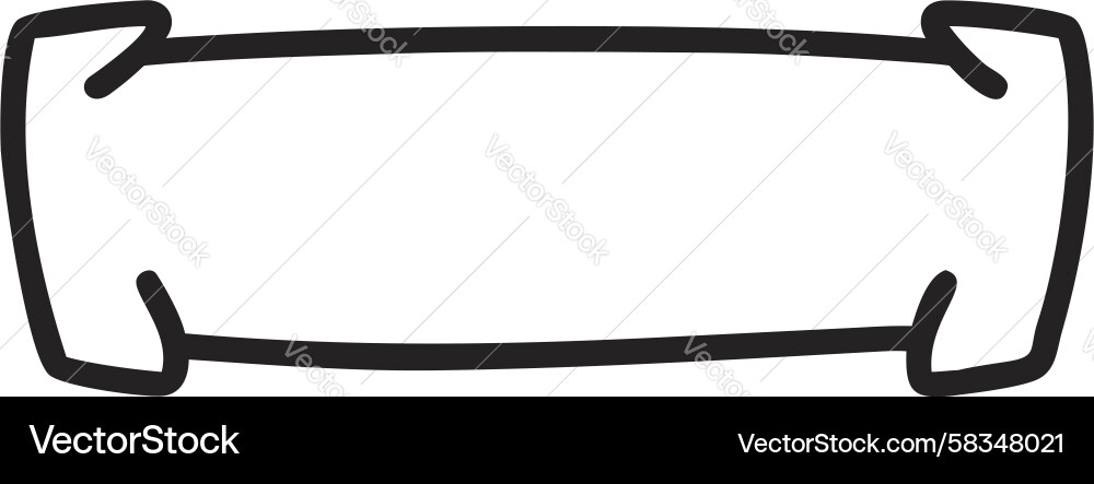 Distorted Rectangle Frame Vector Image